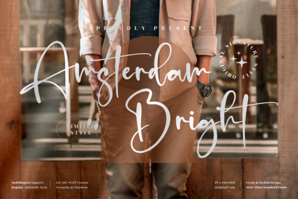 Amsterdam Bright Font for Web Design