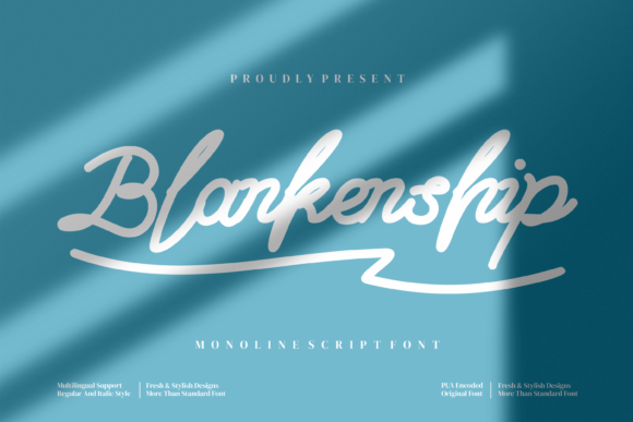 Blankenship Font: Elegant Script for Designers