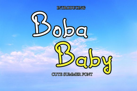 Boba Baby Font for Web Design
