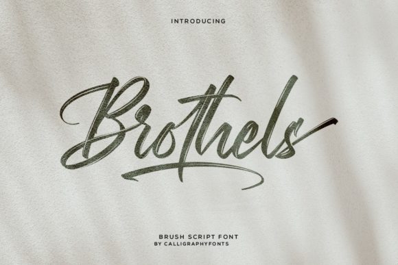 Brothels Font: Elegant Script for Editorial Design