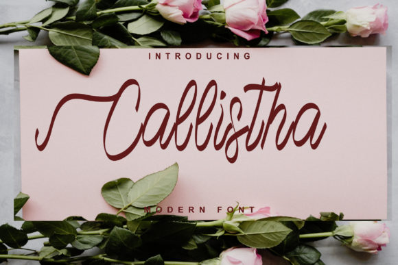 Callistha Font: Elegant Script for Digital Design
