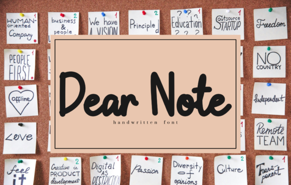 Dear Note Font for Elegant Branding