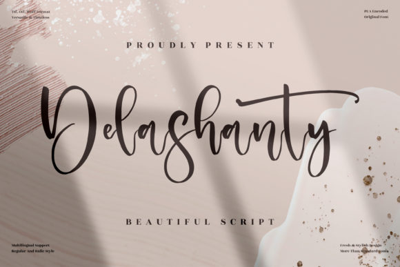 Delashanty: A Graceful Script Font