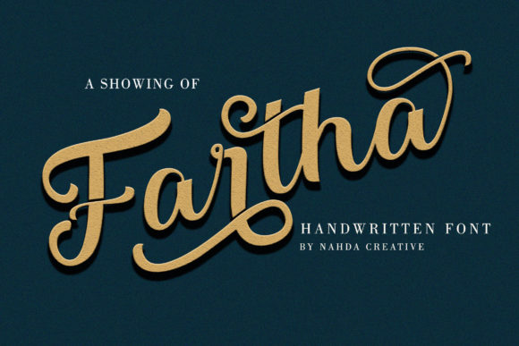 Fartha Font: Elegant Script for Creative Makers