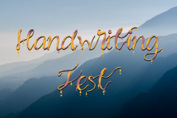 Handwriting Test Font for Creative Brands