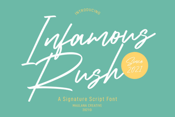 Infamous Rush Font Review