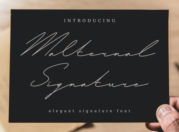 Malternal Signature Font for Elegant Branding