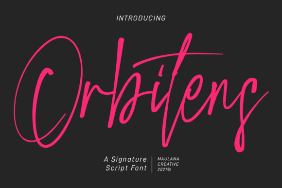 Orbitens: A Stylish Script Font