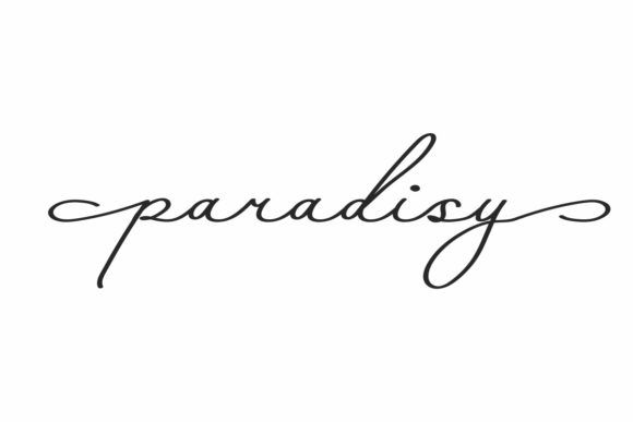 Paradisy Font for Creative Projects