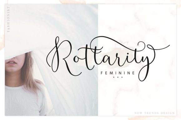 Rottarity Font: Elegant Script for Editorial Design
