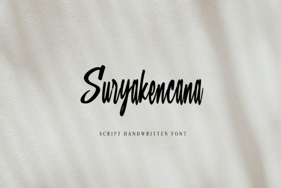 Suryakencana Font for Web Design